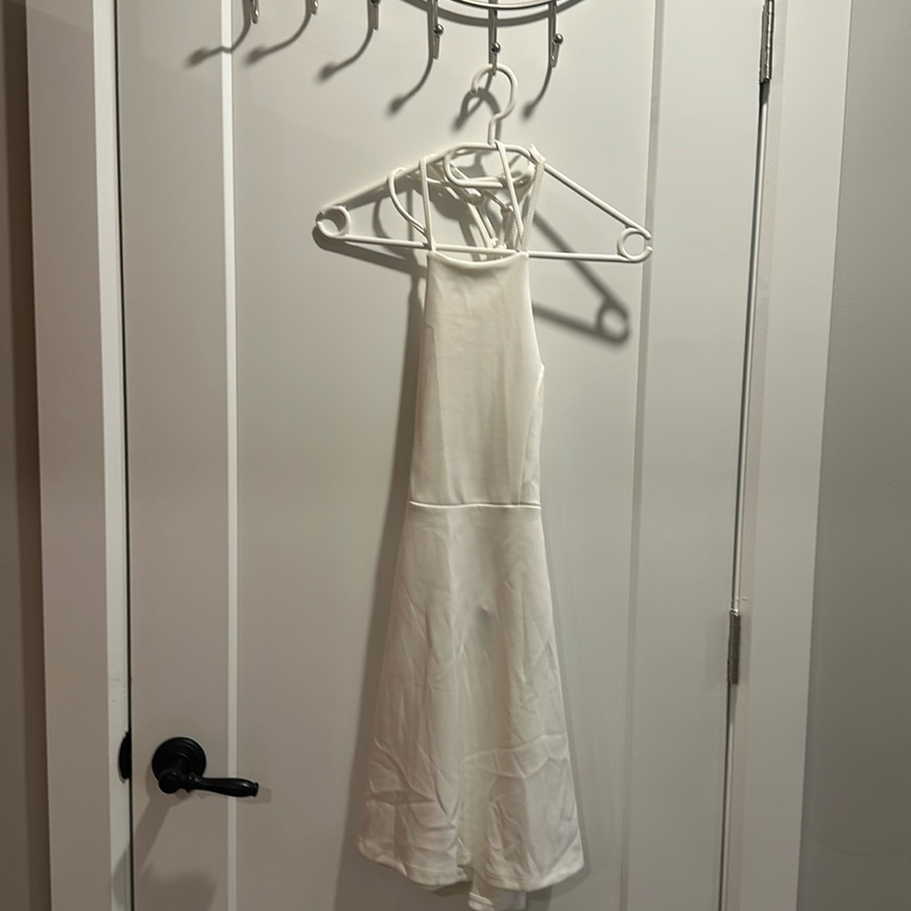 White fancy dress XS